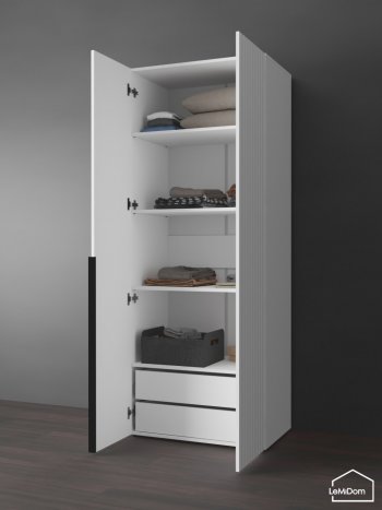 Шкаф Linnea MHR-2-4 2050х800х510 (Белый-М 11.1.2) в Ивделе - ivdel.mebel-e96.ru