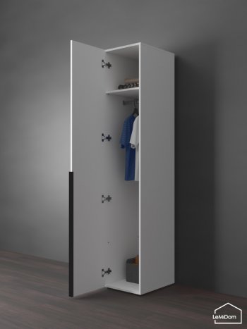 Шкаф Linnea MHR-1 2050х400х510 (Белый-М 11.1.2) в Ивделе - ivdel.mebel-e96.ru