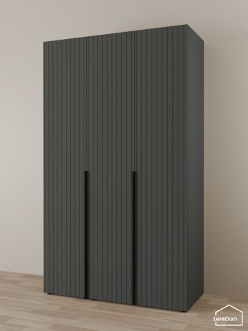 Шкаф Linnea MHR-3-1 2050х1200х510 (Графит-М 11.1.25) в Ивделе - ivdel.mebel-e96.ru