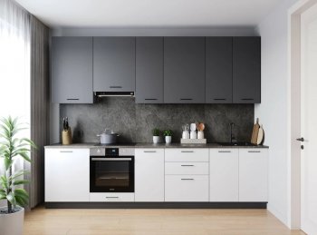 Кухонный гарнитур высокий Лофт 3000 мм (Санвут) в Ивделе - ivdel.mebel-e96.ru