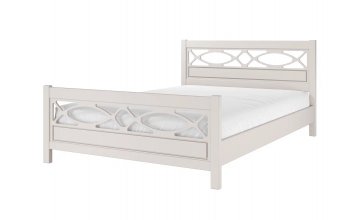 Кровать из массива Лоренса льняной (БМ) в Ивделе - ivdel.mebel-e96.ru