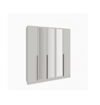 Шкаф Мадрид 2000 мм с зеркалом и ящиками, кашемир (Текс) в Ивделе - ivdel.mebel-e96.ru