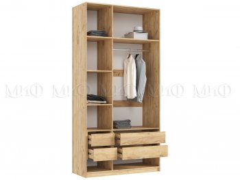 Шкаф 1200 мм Марвэл с доп. ящиками, крафт/грин (Миф) в Ивделе - ivdel.mebel-e96.ru