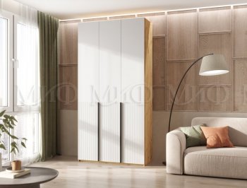 Шкаф 1200 мм Марвэл крафт/белый (Миф) в Ивделе - ivdel.mebel-e96.ru