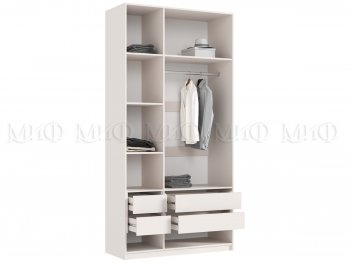 Шкаф 1200 мм Марвэл с доп. ящиками, кашемир (Миф) в Ивделе - ivdel.mebel-e96.ru
