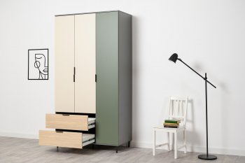 Шкаф 1200 мм Марвэл 16.317.03 зеленый (Моби) в Ивделе - ivdel.mebel-e96.ru