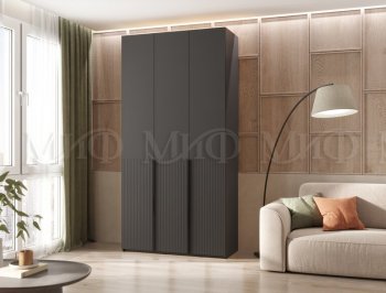Шкаф 1200 мм Марвэл с доп. ящиками, графит (Миф) в Ивделе - ivdel.mebel-e96.ru