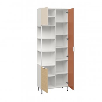 Шкаф комбинированный Марвэл 13.22 бел (Моби) в Ивделе - ivdel.mebel-e96.ru