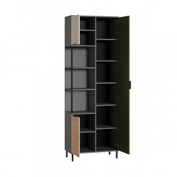 Шкаф комбинированный Марвэл 13.22 сер (Моби) в Ивделе - ivdel.mebel-e96.ru