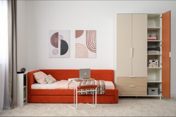 Набор детской мебели Марвэл модульный, бел. (Моби) в Ивделе - ivdel.mebel-e96.ru
