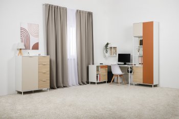 Набор детской мебели Марвэл модульный, бел. (Моби) в Ивделе - ivdel.mebel-e96.ru