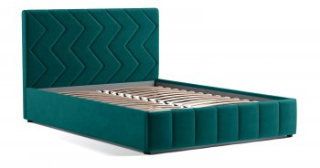 Кровать с подъемным механизмом Милана 1400 (сине-зелёный) (НиК) в Ивделе - ivdel.mebel-e96.ru