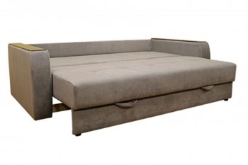 Диван Милан 3, НПБ, ткань Монако 06 (серый) (Хит Диван) в Ивделе - ivdel.mebel-e96.ru