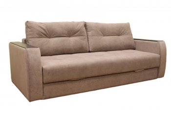 Диван Милан 3, НПБ, ткань Монако 02 (какао) (Хит Диван) в Ивделе - ivdel.mebel-e96.ru