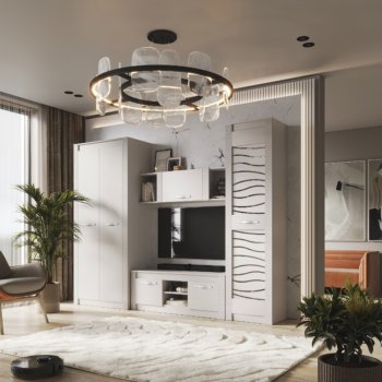 Стенка Монако Кашемир комп.3 (модульная) (БТС) в Ивделе - ivdel.mebel-e96.ru