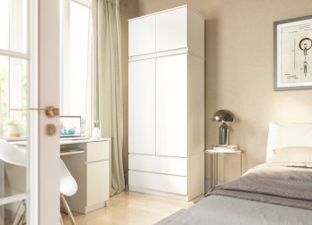 Шкаф 900 мм с антресолью Мори 900.2 (ДСВ) в Ивделе - ivdel.mebel-e96.ru
