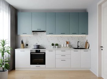 Кухонный гарнитур высокий Ниагара 3000 мм ЛДСП/МДФ (Санвут) в Ивделе - ivdel.mebel-e96.ru