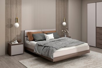 Спальный гарнитур Ника, модульный (Зарон) в Ивделе - ivdel.mebel-e96.ru