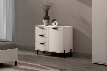 Комод со створкой Норден (Зарон) в Ивделе - ivdel.mebel-e96.ru | фото