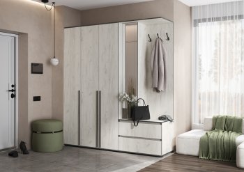 Прихожая Норд+Шкаф 1200, крафт белый (Миф) в Ивделе - ivdel.mebel-e96.ru