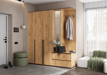 Прихожая Норд+Шкаф 1200, крафт (Миф) в Ивделе - ivdel.mebel-e96.ru