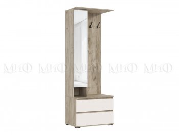 Прихожая Норд модульная крафт серый/кашемир (Миф) в Ивделе - ivdel.mebel-e96.ru