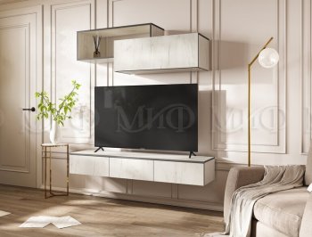 Стенка Норд-2 дуб крафт белый (Миф) в Ивделе - ivdel.mebel-e96.ru