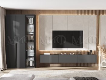 Стенка Норд графит (Миф) в Ивделе - ivdel.mebel-e96.ru
