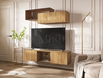 Стенка Норд-1 дуб крафт (Миф) в Ивделе - ivdel.mebel-e96.ru