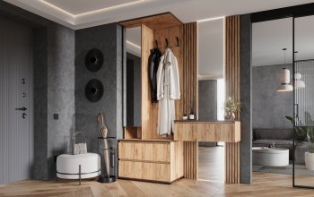 Прихожая+Тумба с зеркалом Норд (Миф) в Ивделе - ivdel.mebel-e96.ru