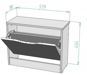 Обувница W2 (ДСС-Белый) в Ивделе - ivdel.mebel-e96.ru