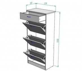 Обувница W23 (ДМ) в Ивделе - ivdel.mebel-e96.ru