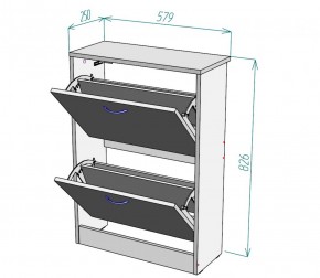 Обувница W3 (ДМ) в Ивделе - ivdel.mebel-e96.ru