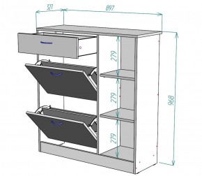 Обувница W33 (Белый) в Ивделе - ivdel.mebel-e96.ru