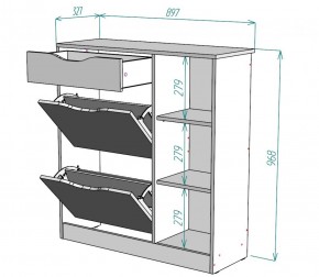 Обувница W34 (ДМ) в Ивделе - ivdel.mebel-e96.ru