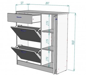 Обувница W35 (Белый) в Ивделе - ivdel.mebel-e96.ru