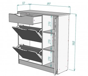 Обувница W36 (Белый) в Ивделе - ivdel.mebel-e96.ru