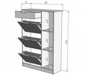 Обувница W42 (Белый) в Ивделе - ivdel.mebel-e96.ru