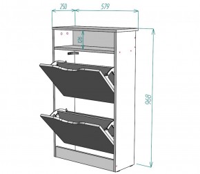 Обувница W6 (ДМ) в Ивделе - ivdel.mebel-e96.ru