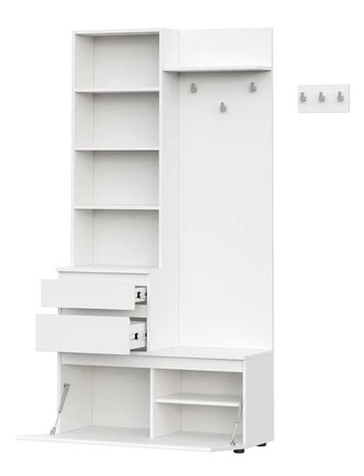 Вешалка с зеркалом Одри (МИ) в Ивделе - ivdel.mebel-e96.ru