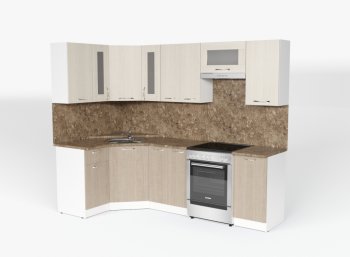 Кухонный гарнитур Ольга оптима 1 1300х2500 мм (Герда) в Ивделе - ivdel.mebel-e96.ru