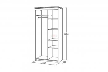 Шкаф-купе 1000 мм Ольга-13 в Ивделе - ivdel.mebel-e96.ru