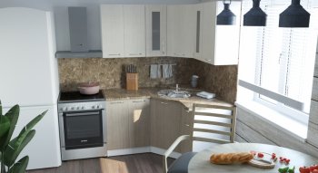 Кухонный гарнитур Ольга оптима 2 1500х1300 мм (Герда) в Ивделе - ivdel.mebel-e96.ru
