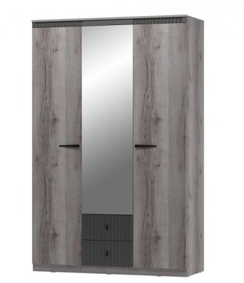 Шкаф 1400 мм 3-х дверный с цоколем Ольга 3 в Ивделе - ivdel.mebel-e96.ru | фото