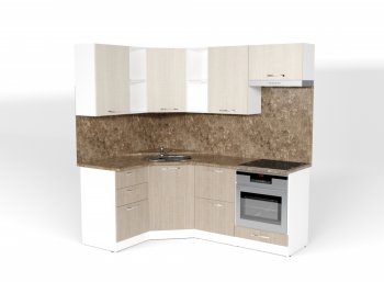 Кухонный гарнитур Ольга оптима 4 1400х2000 мм (Герда) в Ивделе - ivdel.mebel-e96.ru