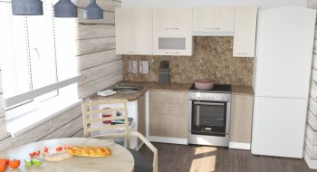 Кухонный гарнитур Ольга прайм 2 1300х2100 мм (Герда) в Ивделе - ivdel.mebel-e96.ru