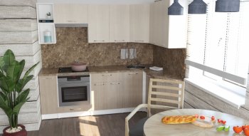 Кухонный гарнитур Ольга прайм 5 2300х1500 мм (Герда) в Ивделе - ivdel.mebel-e96.ru