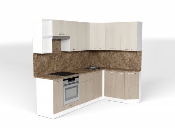 Кухонный гарнитур Ольга прайм 5 2300х1500 мм (Герда) в Ивделе - ivdel.mebel-e96.ru