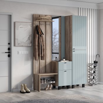 Прихожая Олива ПР-04 шарли бриз (БТС) в Ивделе - ivdel.mebel-e96.ru
