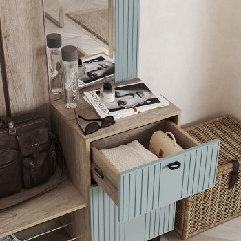 Прихожая Олива ПР-04 шарли бриз (БТС) в Ивделе - ivdel.mebel-e96.ru